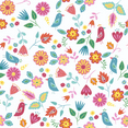 thumbnail image 2 of (2 pack) Waverly Inspirations 1 Yard Cut 100% Cotton Prints Fabric Happy Birds White 44" Wide for Quilting & Sewing, 2 of 4