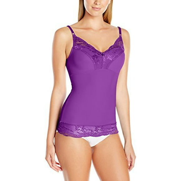 Ahh By Rhonda Shear Women's Pin-up Camisole, Magenta Violet, Small