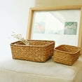 thumbnail image 1 of Essen Handmade Straw Dried Flower Fruit Pot Basket Rattan Box Candy Earphone Organizer, 1 of 7