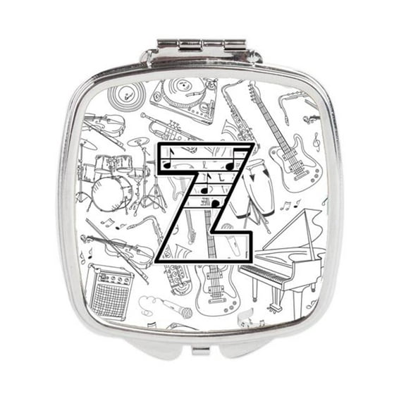Carolines Treasures Letter Z Musical Note Letters Compact Mirror