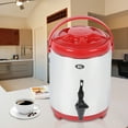 thumbnail image 4 of Stainless Steel Insulation Container for Hot Water Milk Tea Coffee Double Layer Insulated Barrel 8L Red, 4 of 7