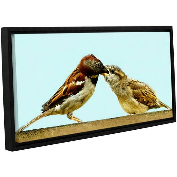 ArtWall Lindsey Janich "Feeding 1" Gallery-Wrapped Floater-Framed Canvas