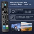 thumbnail image 3 of Replacement Voice Remote Control Fit for Smart TV Cube & Stick, for Smart TV Stick 4K Max/4K (1st & 2nd Gen), Stick (2nd, 3rd Gen, Lite, HD), Hisense, Toshiba, Insignia, Pioneer, TCL, Omni TV, 3 of 13