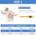 thumbnail image 2 of Traje de rehabilitación para gatos adecuado para traumatismos abdominales y espasmos posoperatorios, adecuado para gatos, perros y traje corporal quirúrgico respirable., 2 of 6