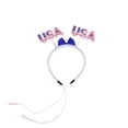 thumbnail image 2 of 4th of July Decorations Pet Bowknot Hat,Patriotic Pet Apparel Hat Headband Decor For Small Medium Dogs Cats Party,Photo Shooting,Holiday Gathering,5.12x4.33x1.26 Inch, 2 of 6