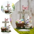 thumbnail image 4 of Easter RabbitEggs Decorations Spring Easter Centerpieces Tiered Tray Decor 2D Flat Acrylic BunnyEgg FlowerButterfly Figurines Table Ornament for Farmhouse Home Kitchen Easter Party,Birthday Gifts, 4 of 9