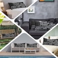 thumbnail image 6 of Black White Long Body Pillow Covers, Retro Stars Stripes Flag Shabby Chic Texture Soft Throw Pillow Cases with Invisible Zipper, Decorative Pillowcase Pillows Protectors for Sofa Bed Couch 20"x60", 6 of 9