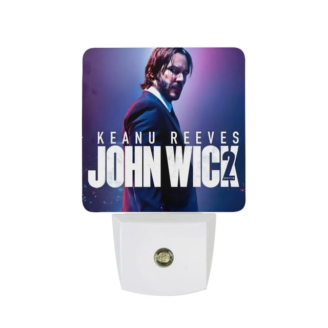 John Wick Luz nocturna LED con sensor de anochecer a amanecer para dormitorio, baño, pasillo, escaleras - Lámpara LED nocturna de enchufe, 0.5W - 1 pieza