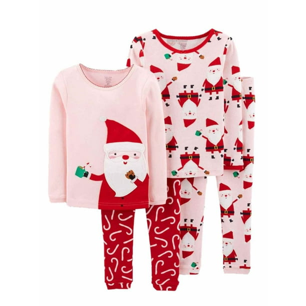 Carter's - Carters Infant & Toddler Girls Santa Cookie & Coco 4pc ...