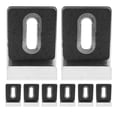 thumbnail image 1 of HONITANO 8Pcs Glass Clamp for Shelf Clear Mirror Holder Clips Square Shape Bathroom Glass Clamp Secure Mounting, 1 of 8