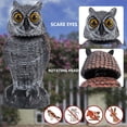 Photo inspiration: Rotating Bird Playgym For Pets Reference: 3 Pack Bird Scarecrow Fake Owl Decoy Sculpture Rotating Head