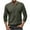 Army Green, variant on LYXSSBYX Mens Shirts Long Sleeve Men Casual Fashion Solid V-Neck Long Sleeve Pullover Breathable Shirt Blouse Tops