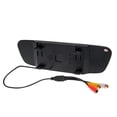 thumbnail image 2 of 5-Inch Car Rearview Mirror Monitor with Color TFT LCD Display, 16:9 Screen, PAL/NTSC Compatibility, DC 12V Power Supply, 480x272 Resolution - Black Vehicle Backup Camera Monitor with Power Wire and, 2 of 7