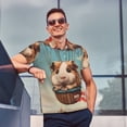 thumbnail image 4 of Sikiie Hot Air Balloon Guinea Pig Print Men's Short-sleeved POLO Shirts, Button-down Shirts and T-shirts are Suitable for Vacation, Leisure and Business-XX-Large, 4 of 6