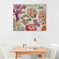 thumbnail image 2 of BCIIG Coral Sea Life Theme Wall Art Canvas Print for Living Room Bedroom Office Decor 20x16in, 2 of 6
