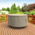 thumbnail image 3 of Budge Small Black Ivory Patio Round Table Cover, StormBlock™ Mojave, 3 of 10