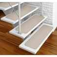 thumbnail image 5 of Set of 15 Adhesive Carpet Stair Treads - Ivory Cream - 8 In. X 27 In. - Several Other Sizes to Choose From, 5 of 5