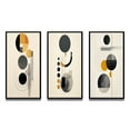 thumbnail image 2 of Designart "Minimal Circular Geometric Art II" Modern Geometric Framed Wall Art Set Of 3 - Grey Abstract Frame Gallery Wall Set For Home Decor, 2 of 7