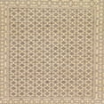 thumbnail image 1 of Ahgly Company Indoor Square Abstract Camel Brown Area Rugs, 3' Square, 1 of 2