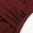 thumbnail image 6 of mgoYE Women's Maternity Shirts Ribbed Long Sleeve Pregnancy Tops V Neck Knit Side Ruched Pregnant Clothes Sweater(Wine,2XL), 6 of 9
