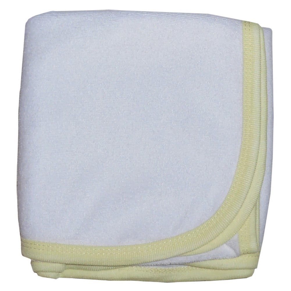 Bambini Baby Unisex Yellow Printed Terry Hooded Infant Bath Towel Bulk