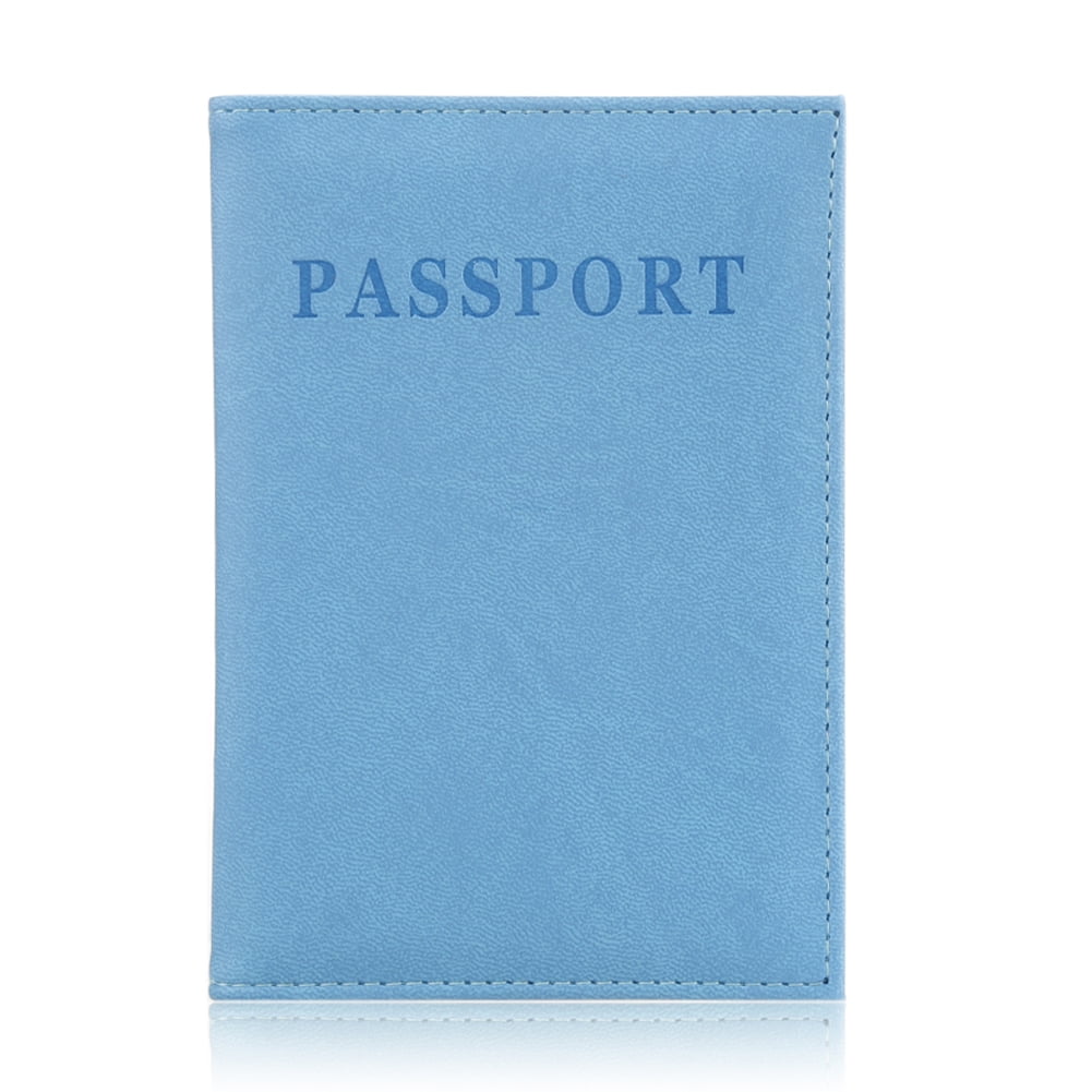 NUZYZ Travel Passport ID Card Cover Holder Case Faux Leather Protector
