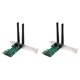 thumbnail image 1 of 2X Tarjeta Inalámbrica WiFi Mini PCI-E Express Una Adaptador PCI-E con 4 Antenas Externas para PC, 1 of 5
