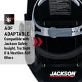 thumbnail image 6 of Jackson Safety Welding Helmet - Passive - Polycarbonate/ABS Blend - 4.5" x 5.25" Viewing Area - Shade 10 - 370 Speed Dial Headgear - Black - HSL100 Series, 6 of 9