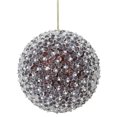 thumbnail image 4 of Vickerman 4" Green Acrylic Beaded Ball Christmas Ornament 4 per Box, 4 of 7