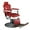 Red, variant on Topcobe Extra Large Pump Retractable Barber Chair, Artist Hand Hydraulic Barber Chair, Black