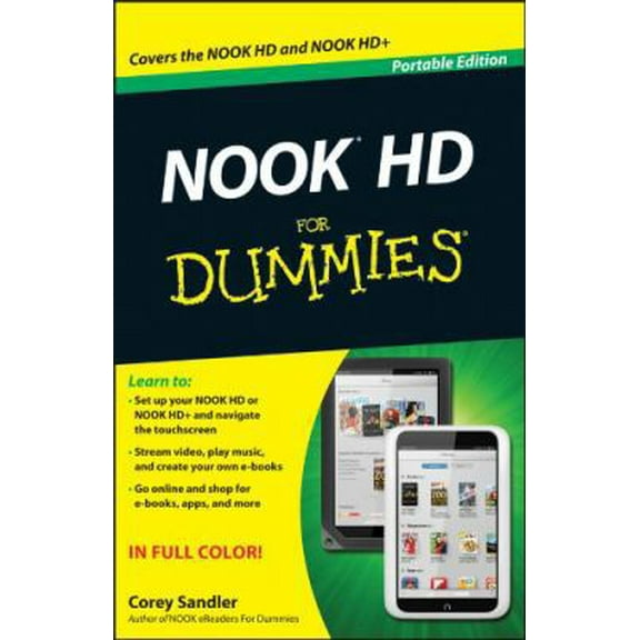 Pre-Owned NOOK HD For Dummies, Portable Edition (Paperback) 1118394984 9781118394984