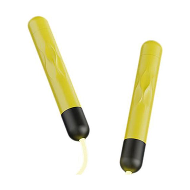 Cuerda de saltar LED perfecl para fitness ejercicio luminoso para principiantes adultos niños hombres mujeres interior exterior Amarillo