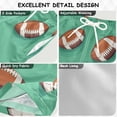 thumbnail image 2 of FORMRS Boys Swim Trunks Quick Dry Mesh Liner Boardshorts Sizes XS-XL, Green American Footballs, 2 of 7