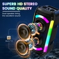 thumbnail image 3 of Bocina JYX, Altavoz Bluetooth 40 W de Sonido Potente, Altavoz Portátil para Fiestas, T30-T, 3 of 8