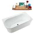 thumbnail image 2 of 67" Streamline N2500BGM Soaking Freestanding Tub and Tray With Internal Drain in Brushed GunMetal, 2 of 13