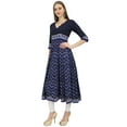 thumbnail image 1 of Bimba Kurta Trapèze pour Femme, Kurti Bleue de Designer, Blouse-Robe Longue Évasée Ethnique - 12, 1 of 5