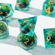 thumbnail image 3 of Beholder's Eye Dnd Dice, Dragon Eye Liquid Core Sharp Edge Handmade Dice Set For Dnd, For Dungeons And Dragons Ttrpg Games, 3 of 3