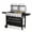 Combo Gas Grill & Black, variant on 6-Burner Propane Gas Grill Griddle Combo, 2-in-1 Dual Outdoor BBQ with Porcelain-Enameled Cast Iron Grates & Cast Iron Griddle, Stainless Steel Lids for Backyard Cooking