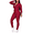 Red, variant on Akmipoem Womens 2 Piece Orange Tracksuit Set Full Zipper Front Jacket Leggings Workout Outfit Sweatsuit