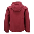 thumbnail image 2 of Mens Zipper Hoodie Jacket Zip Up Front Side Pockets RainCoat Red M, 2 of 3