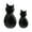 Black, variant on JANGSLNG 2 Pcs Wall Storage Hooks Cat Shape Strong Load-bearing Self-adhesive Clothes Kitchen Storage Hooks Household Supplies