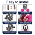 thumbnail image 3 of Reusable Full Face Respirator Mask,6800 GasMask with Filters 6001&2091, Bayonet Connection, Silicone Face Seal, 3 of 5