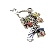 2017 Disney D23 Expo Excluxive Iron man Mickey Tinker Bell Buzz Logo Keychain