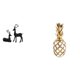 thumbnail image 1 of Elegante juego de figuras de resina de ciervo y oro para sala de estar, oficina, dormitorio, decoración de mesa, escultura animal única, adorno de reg, 1 of 8