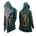 thumbnail image 5 of Gyexs Kids Boys Jesus Hoodies Norse Mythology Printed Jackets Outdoor Winter Jacket Coat Light Blue 9-10 Years, 5 of 6