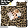 thumbnail image 4 of Dog Bones and Dog Footprints Toddler Nap Mats for Kids Preschool,Sleeping Mat Bag or Kids,Toddler Sleeping Bag,Toddler Nap Mat or Daycare, 4 of 6