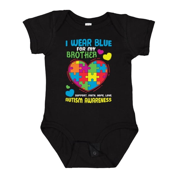 Inktastic I Wear Blue for My Brother Autism Awareness Boys or Girls Baby Bodysuit