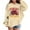 Style731·Beige Girls Sweatshirts, variant on DHFJKG Child Toddler Girls Casual Hoodies Fashion Rugby Printed Soft Comfortable Long Sleeve Sweatshirts Crewneck Sweatshirts For Tween/Youth Girls 18-24 Months