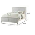 thumbnail image 5 of Captivating Queen Wooden Bed, White, 5 of 6