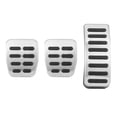 thumbnail image 2 of Brake 3pcs Lef Hand Driving Stainless Steel Accelerator Brake Pedals Manual Gear Fit for, 2 of 8